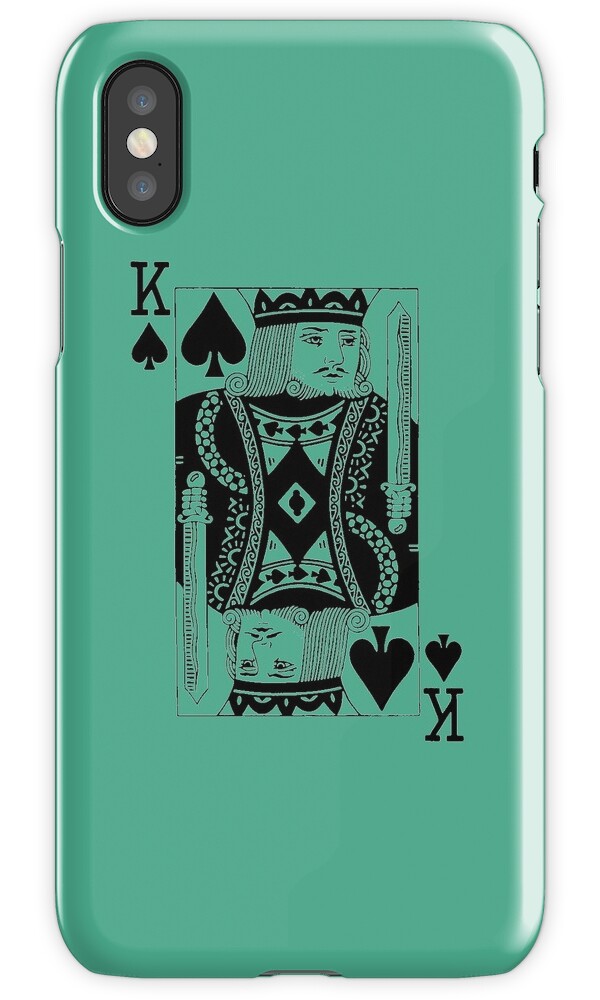 "KING OF SPADESBLACK" iPhone Cases & Covers by IMPACTEES Redbubble