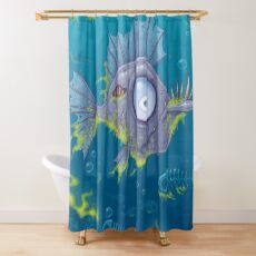 Zombie Fish Shower Curtain