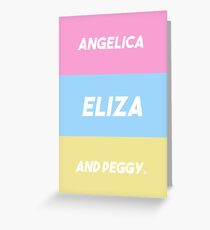 Tarjeta de felicitación Las hermanas Schuyler - Hamilton
