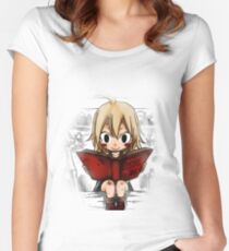 Mavis Vermillion-Fairy-Schwanz Tailliertes Rundhals-Shirt