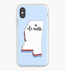 Ole Miss - MS Outline iPhone Case