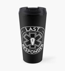 Last Responder - Grunge Crest Design Travel Mug