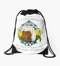 I met Li'l Sebastian at the Pawnee Harvest Festival Drawstring Bag