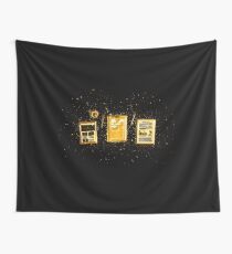 Desk notes golden Gold Wandbehang