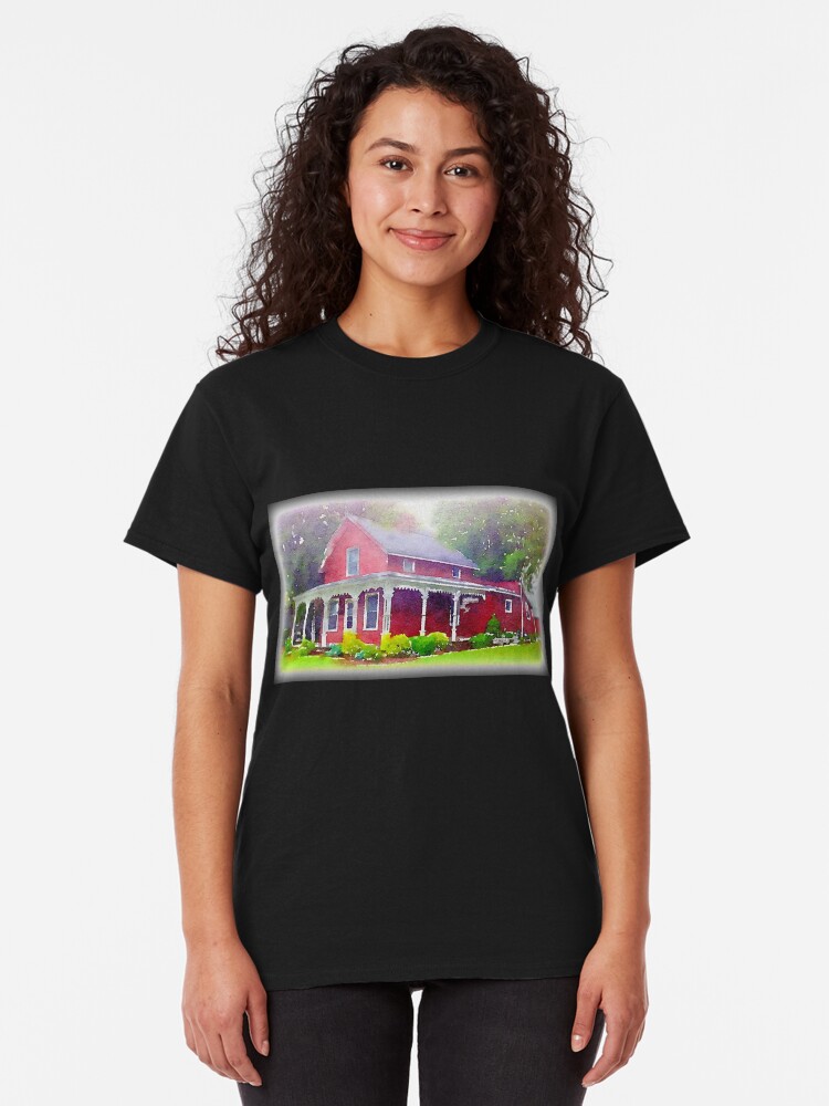 Alternate view of The Red Farmhouse, Norwalk, Ohio Classic T-Shirt