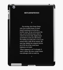 Metamorphosis Franz Kafka First Page T-Shirt iPad Case/Skin