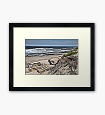 Beach Walk Framed Print
