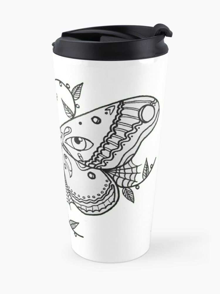 Butterfly Illusion Travel Mug By Topgeek Redbubble