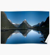 Mitre Peak, Milford Sound, New Zealand Poster