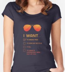 I want to... Break free Women's Fitted Scoop T-Shirt