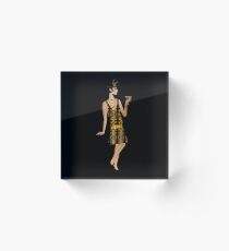 Großer Gatsby Flapper - 1920er Jahre Kleid Acrylblock