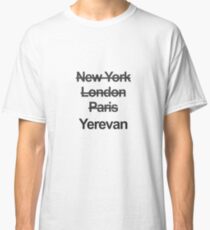Armenia Yerevan City Text design Classic T-Shirt