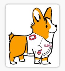 Indians Corgi Sticker