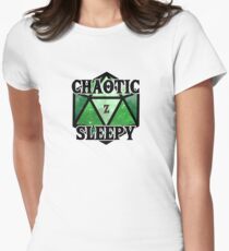 d20 - Chaotic Sleepy Women's Fitted T-Shirt