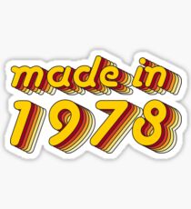 Made in 1978 (Yellow&Red) Sticker