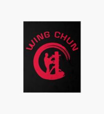 Wing Chun Kung Fu With Enso Circle Art Board