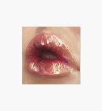 Glossy Pink Lippen Galeriedruck