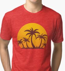 Palm Trees and Sun Tri-blend T-Shirt