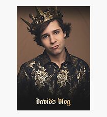 David Dobrik King David logo Photographic Print