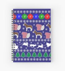 Donkey Ass Arse Butt Bottom Anus Mule Horse Arsehole Ugly Christmas Sweater Xmas Party Jumper Gift Idea Spiral Notebook