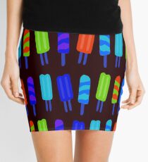Ice Pop Pattern Frezzer Lolly Paleta Icy Pole Mini Skirt