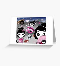 mikoto's Geishas Greeting Card