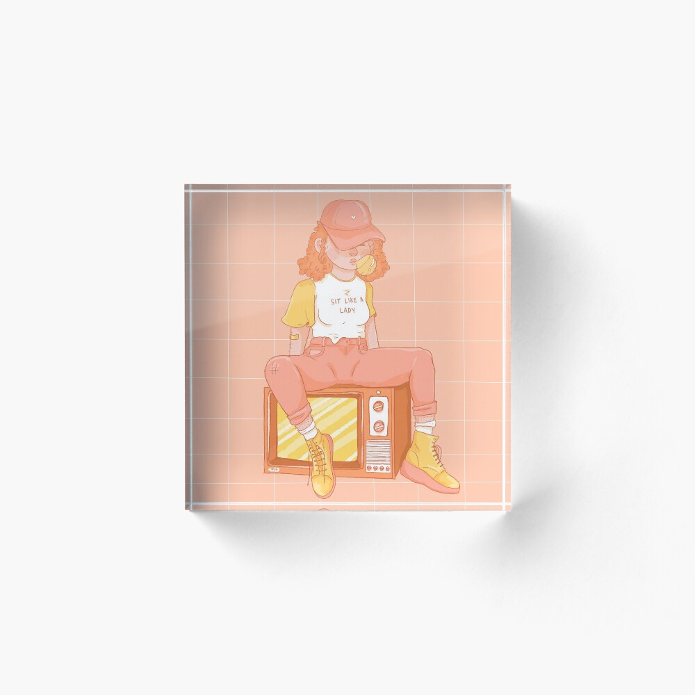Sit Like A Lady Acrylic Block