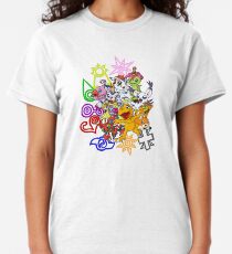 Digimon and Crests Classic T-Shirt