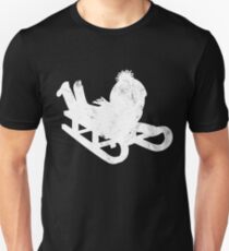 Sled snow driving Unisex T-Shirt