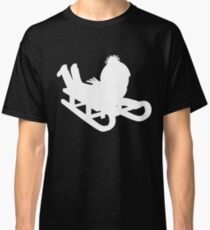 Sled winter vacation snow sledding Classic T-Shirt