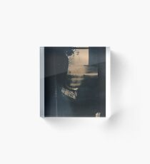 Dark Blue Rocking Chair Acrylic Block