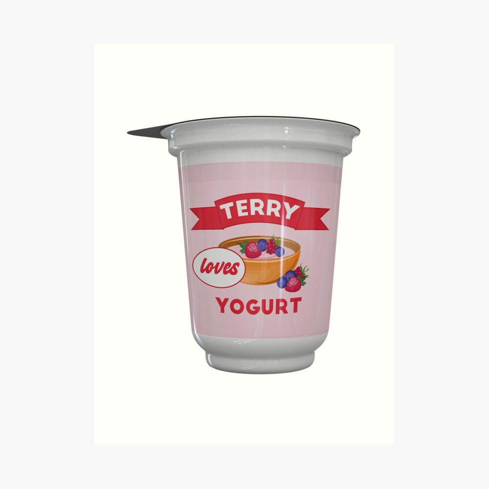 "Terry Loves Yogurt Brooklyn 99" Art Print by breynoldsdesign Redbubble