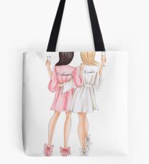 Brown hair bridesmaid Tote Bag