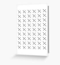 Barbed Wire Minimalist Pattern Design Greeting Card
