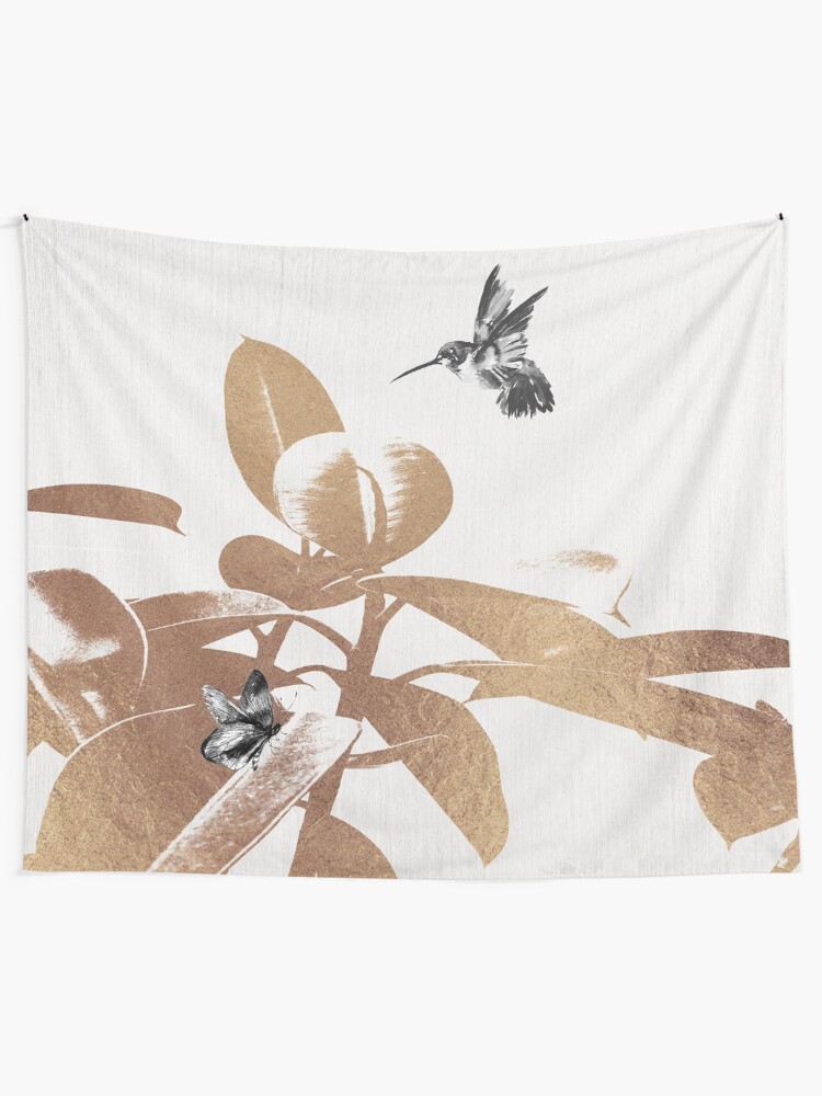 Alternate view of Fluttering Nature III Tapestry