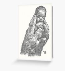 Neugeborene Tinte Pointillismus Grußkarte