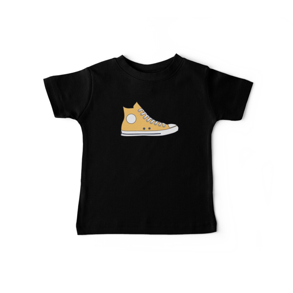 converse t shirt kids orange