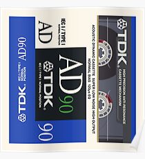 Classic Music Cassettes - TDK AD90 Poster