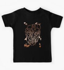 Copper Abstract Face Kids Tee