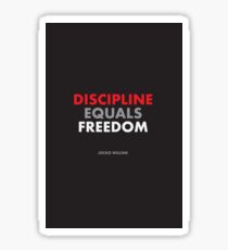"Disziplin entspricht Freiheit" Jocko Willink Sticker