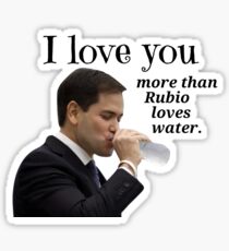 Pegatina Marco Rubio político Valentine