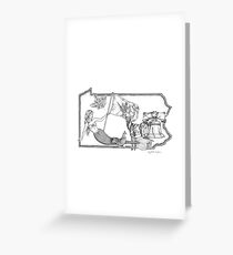 Pennsylvania Mermaid Greeting Card