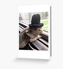 Portrait of the Smaug in a Top Hat, 2016 Greeting Card