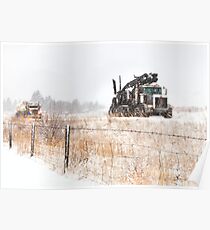 LOGGING TRUCK Poster