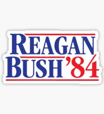 Pegatina Reagan Bush 84