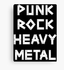 Punk Rock Heavy Metal Canvas Print