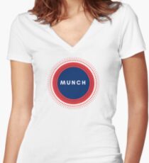Edvard Munch of Norway Women's Fitted V-Neck T-Shirt