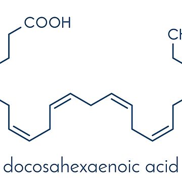 Docosahexaenoic acid (DHA, cervonic acid) molecule Tote Bag for Sale by  molekuul