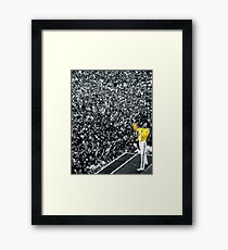 Fredddie Mercury Rock Concert Yellow Jacket Framed Print