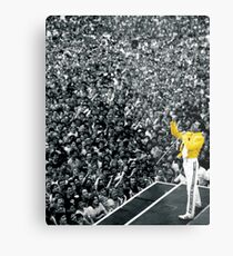 Fredddie Mercury Rock Concert Yellow Jacket Metalldruck